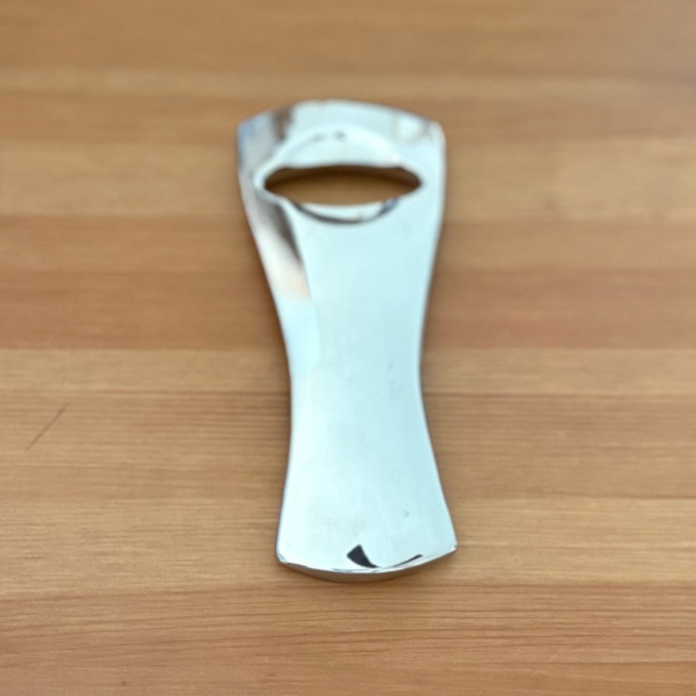 Nambe Titan Bottle Opener Sliver Alloy Metal Minimalist Retired - Picture 2 of 9